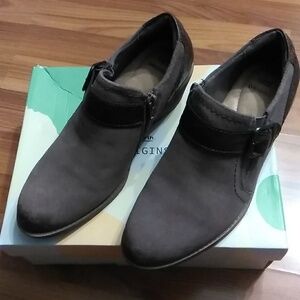 EARTH ORIGINS WOMEN'S OAKLAND ADDIE BOOTS SIZE  9M BROWN LEATHER